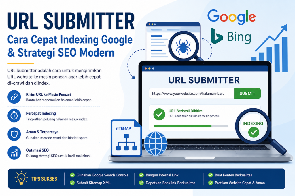 URL Submitter Terbaik 2026 Cara Cepat Indexing Google & Strategi SEO Modern